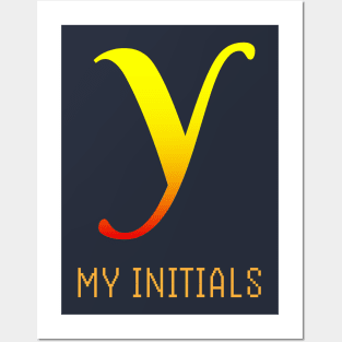 Letter Y Initials Unique Name T-Shirt Posters and Art